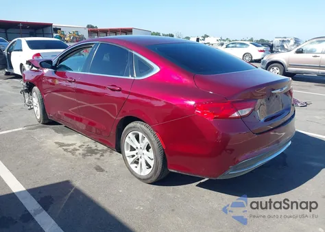 2015 Chrysler 200 Limited z USA, uszkodzony, nr VIN 1C3CCCAB2FN709289